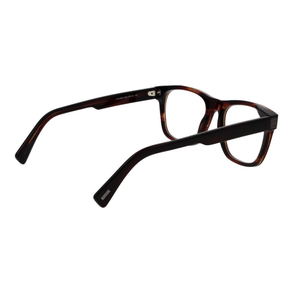 Tod's Men’s Optical Glasses – Brown Square Frame, 53mm