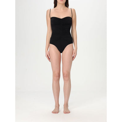 Norma Kamali Black Nylon One-Piece Swimsuit