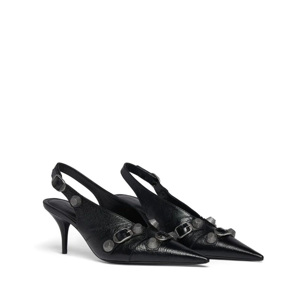 Balenciaga Black Calfskin High Heel Pumps