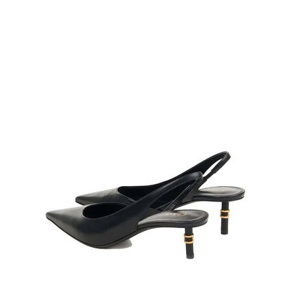 Chloé Black Leather Marcie Slingback Pumps