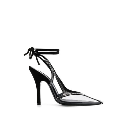 The Attico Black PVC High Heel Pumps