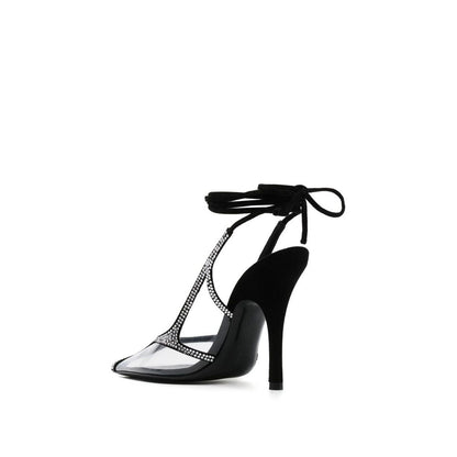 The Attico Black PVC High Heel Pumps