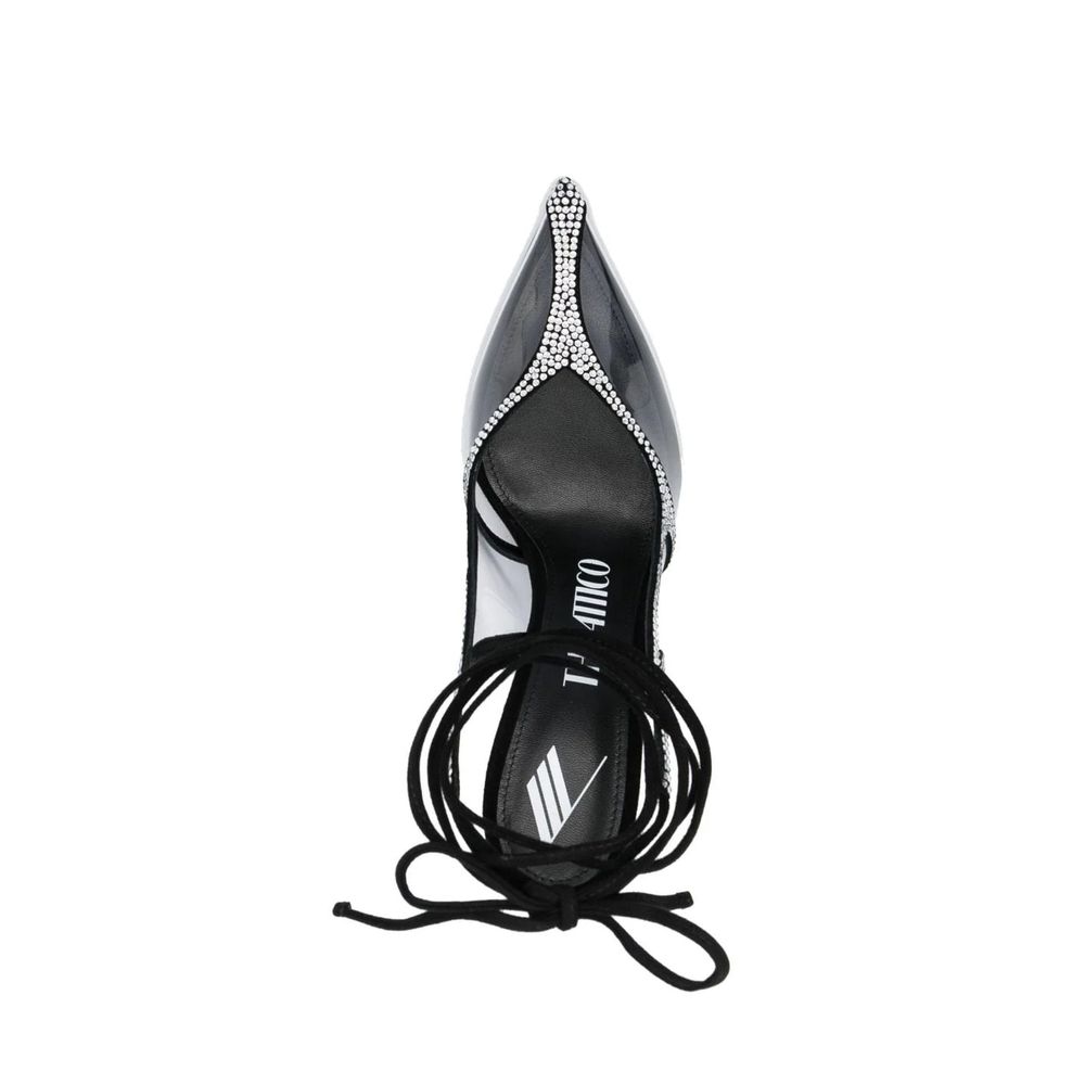 The Attico Black PVC High Heel Pumps