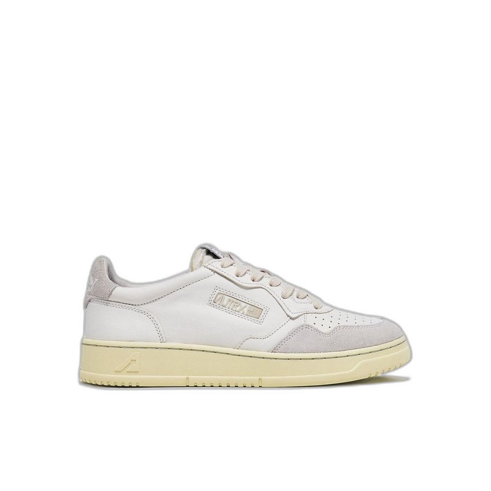 Autry White Leather Low Top Sneakers for Women