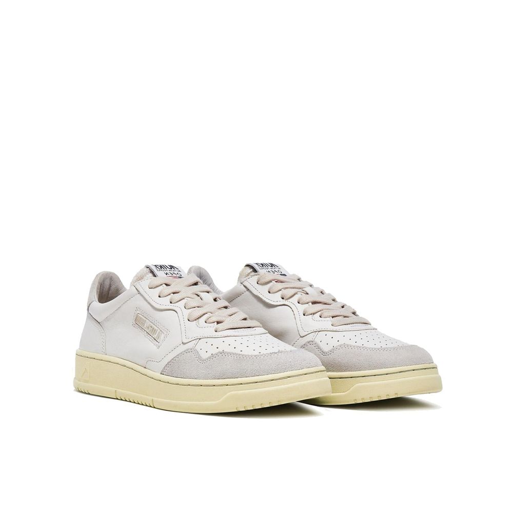 Autry White Leather Low Top Sneakers for Women