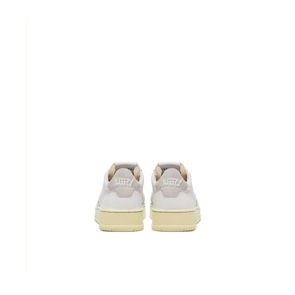 Autry White Leather Low Top Sneakers for Women