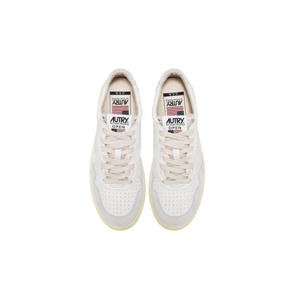 Autry White Leather Low Top Sneakers for Women