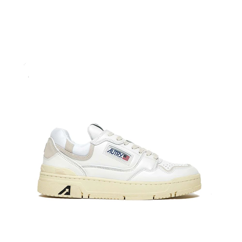 Autry White Leather Low Top Sneakers for Women