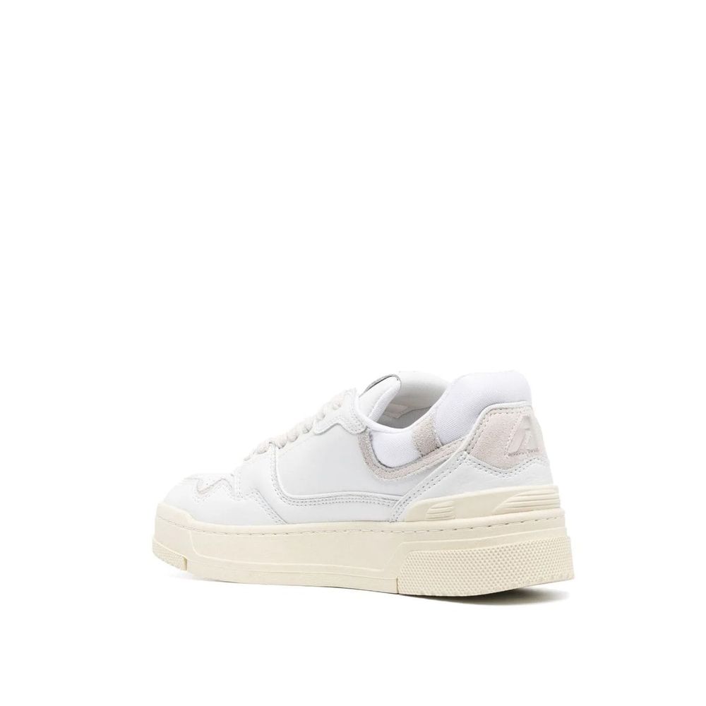 Autry White Leather Low Top Sneakers for Women