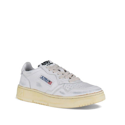 Autry White Leather Low Top Sneakers for Women