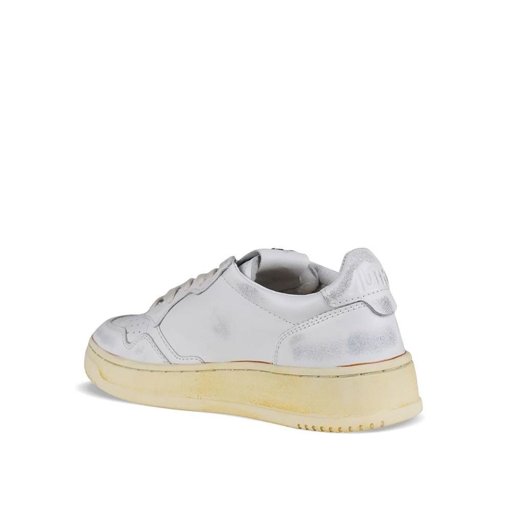 Autry White Leather Low Top Sneakers for Women