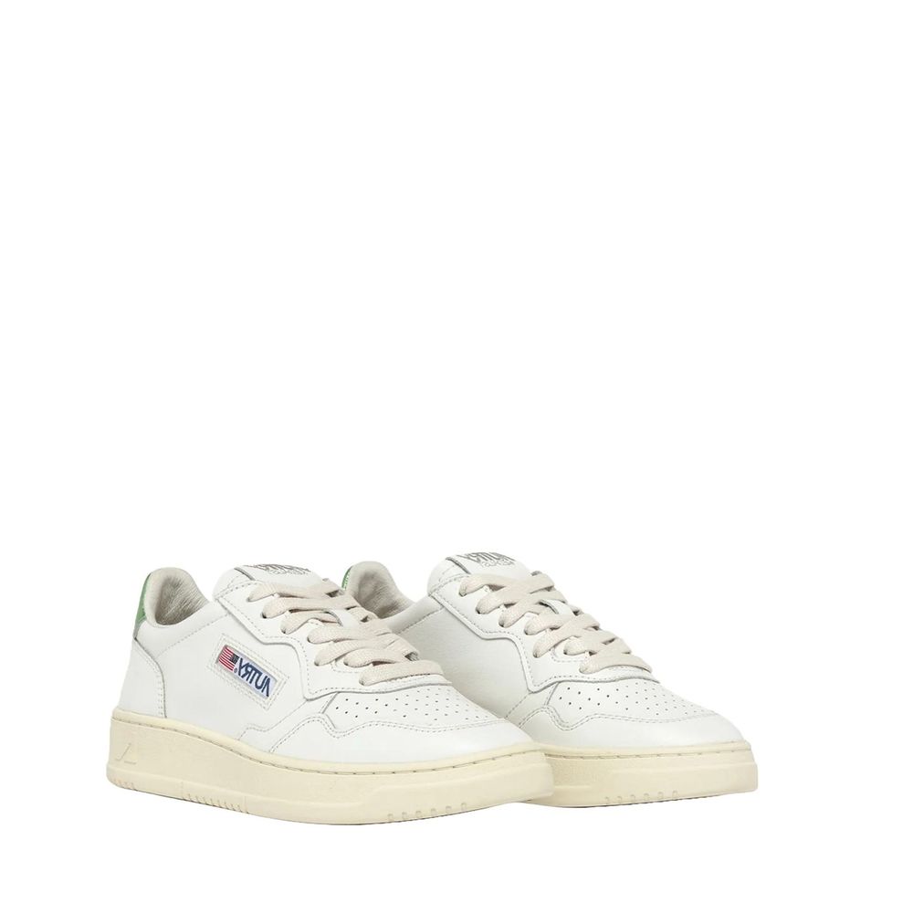 Autry White Leather Low Top Sneakers for Women
