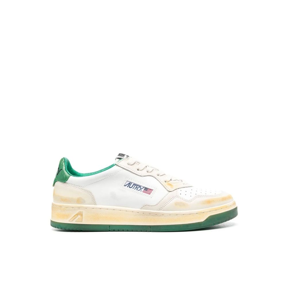 Autry White Leather Low Top Sneakers for Women