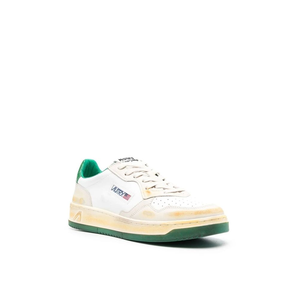 Autry White Leather Low Top Sneakers for Women
