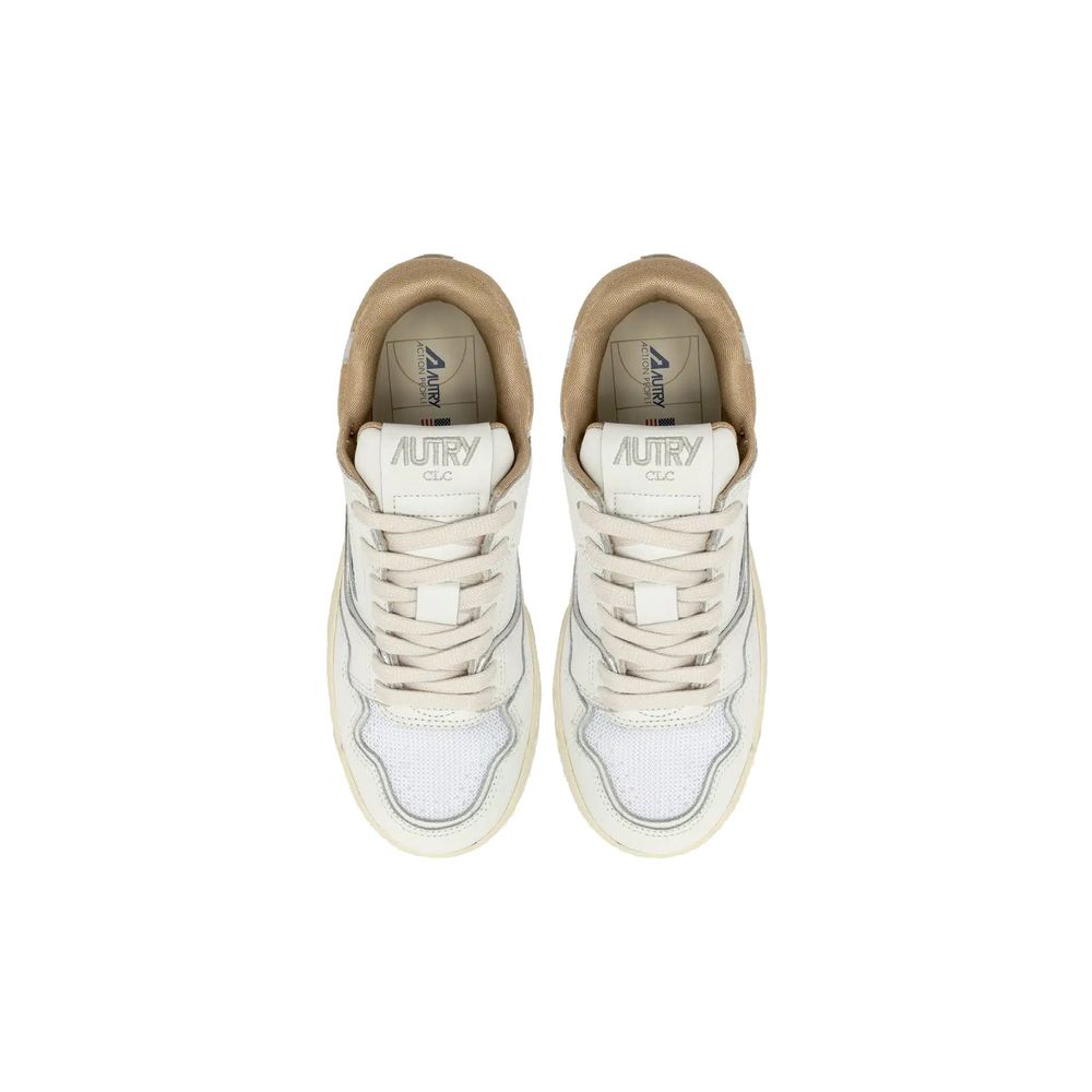 Autry White Leather Low Top Sneakers for Women