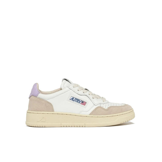 Autry White Leather Low Top Sneakers for Women