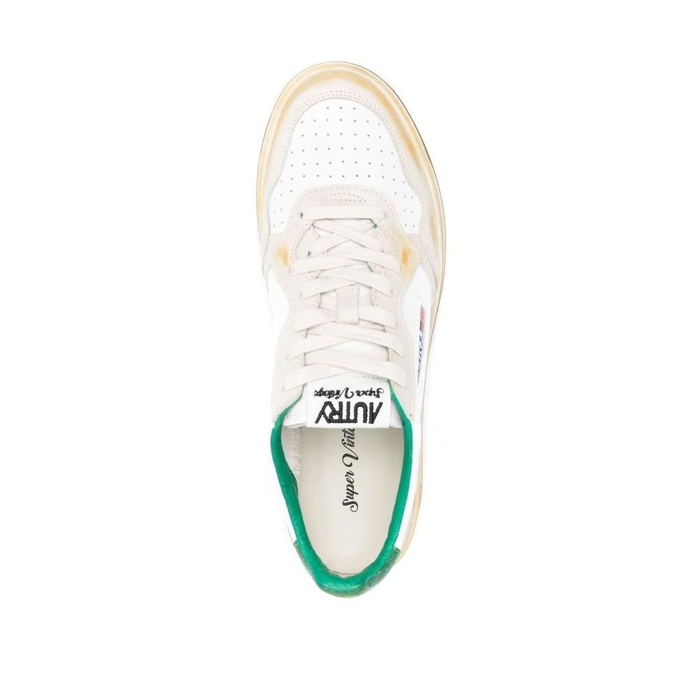 Autry White Leather Low Top Sneakers for Women