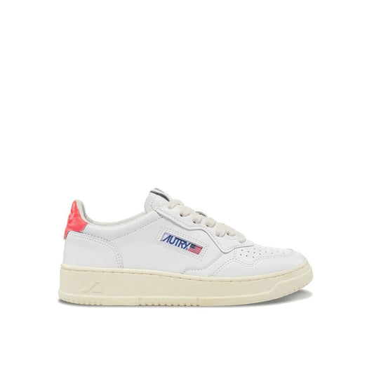 Autry White Leather Low Top Sneakers for Women