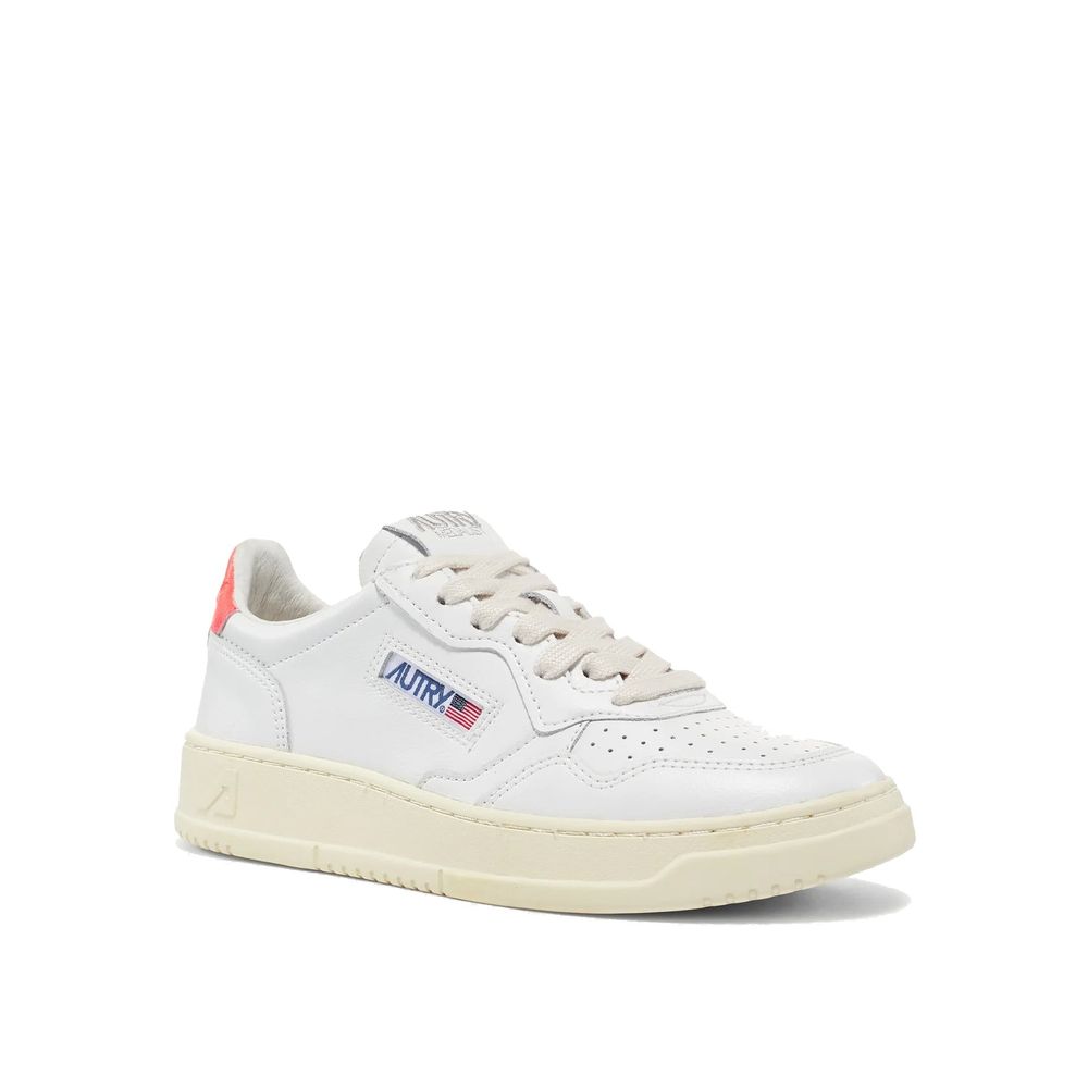 Autry White Leather Low Top Sneakers for Women