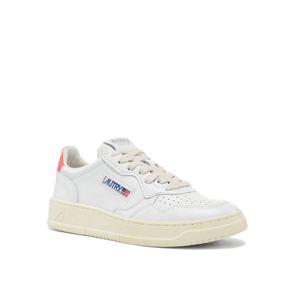 Autry White Leather Low Top Sneakers for Women