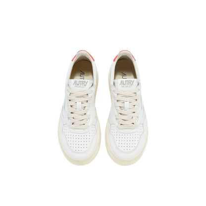 Autry White Leather Low Top Sneakers for Women