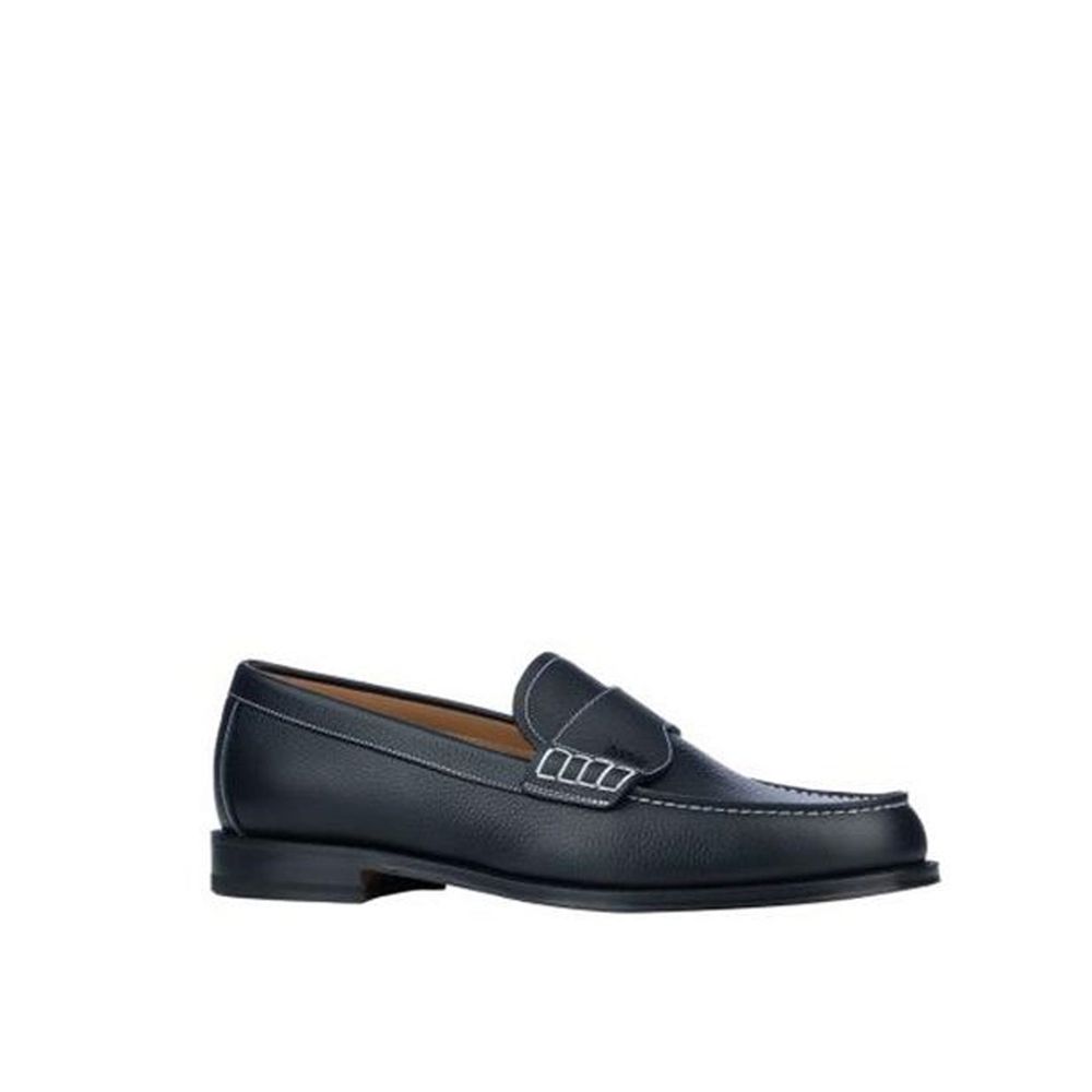 Dior Black Calfskin Slip-On Loafers for Men