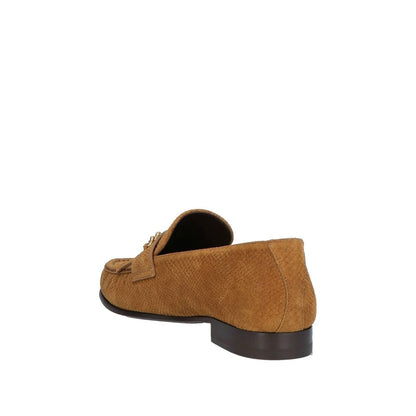 Celine Brown Calfskin Slip-On Loafers for Men