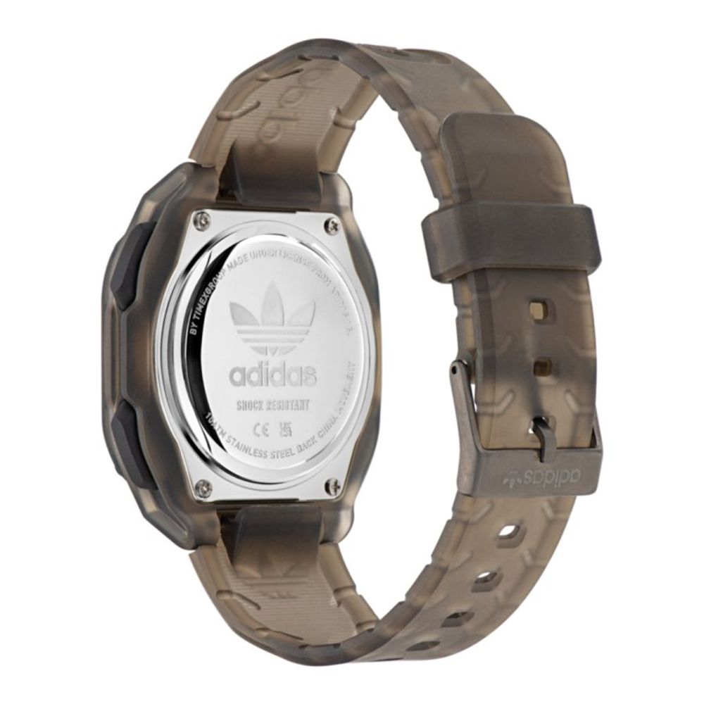 Adidas Brown Synthetic Sport Watch - Quartz Analog/Digital with Chronograph