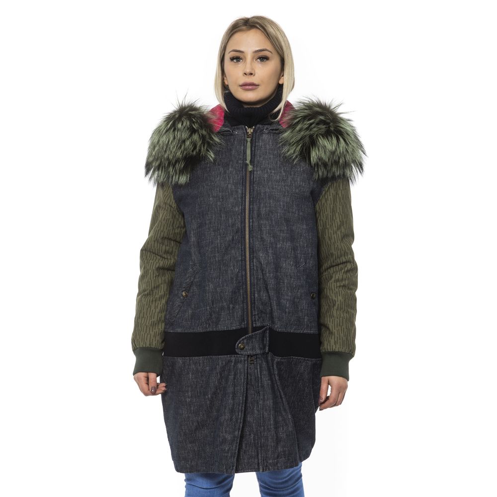 Mr&Mrs Italy Gray Leather Lining Bomber Jacket for Women