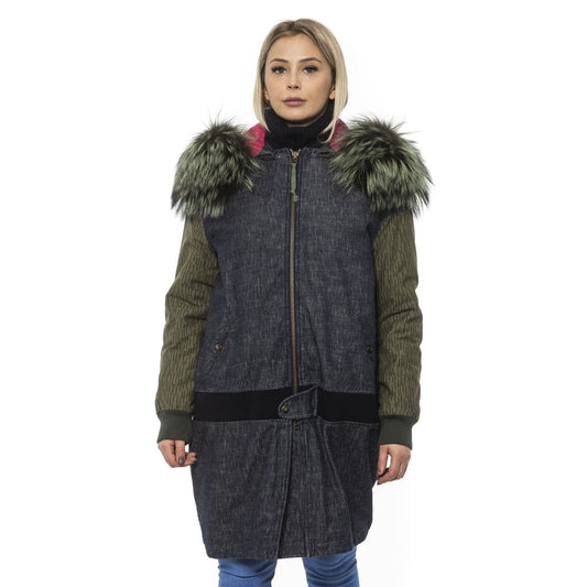 Mr&Mrs Italy Gray Leather Lining Bomber Jacket for Women