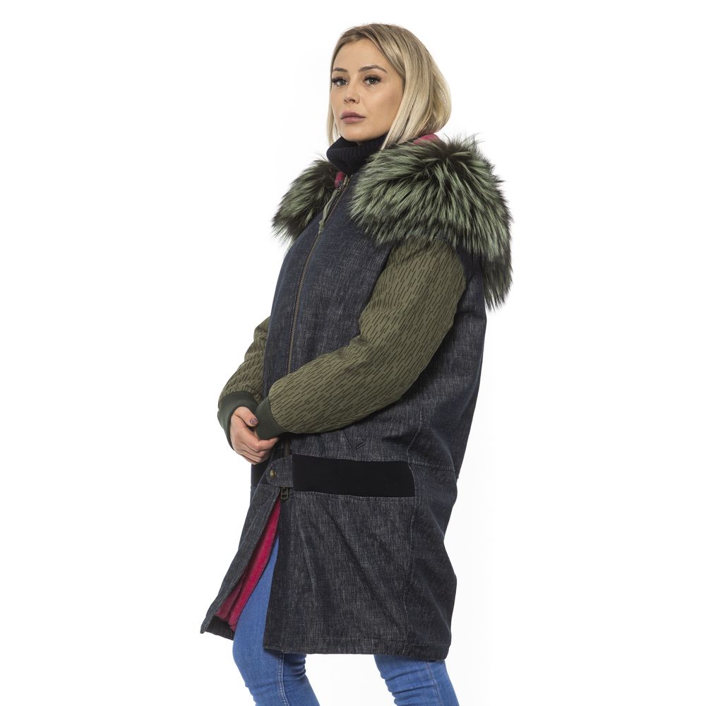 Mr&Mrs Italy Gray Leather Lining Bomber Jacket for Women