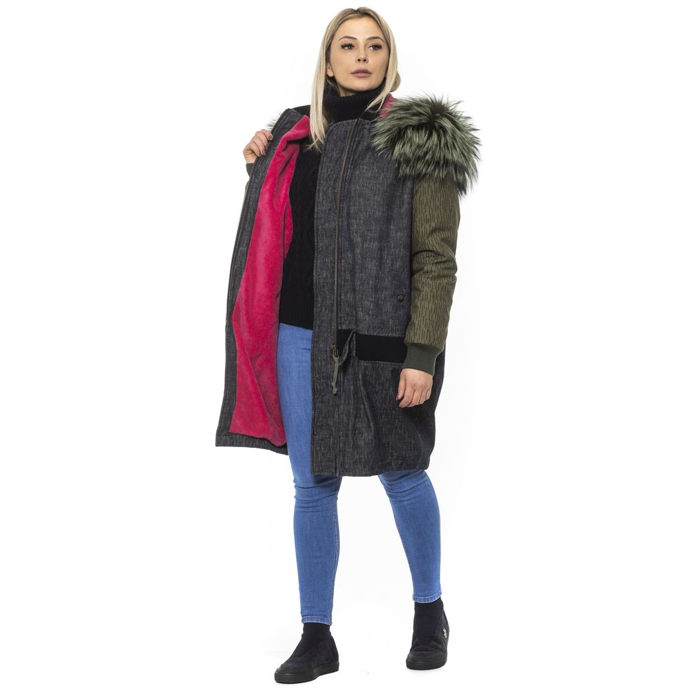 Mr&Mrs Italy Gray Leather Lining Bomber Jacket for Women