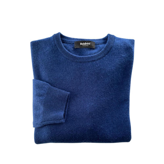 Baldinini Trend Blue Cashmere Sweater - Effortless Style Redefined
