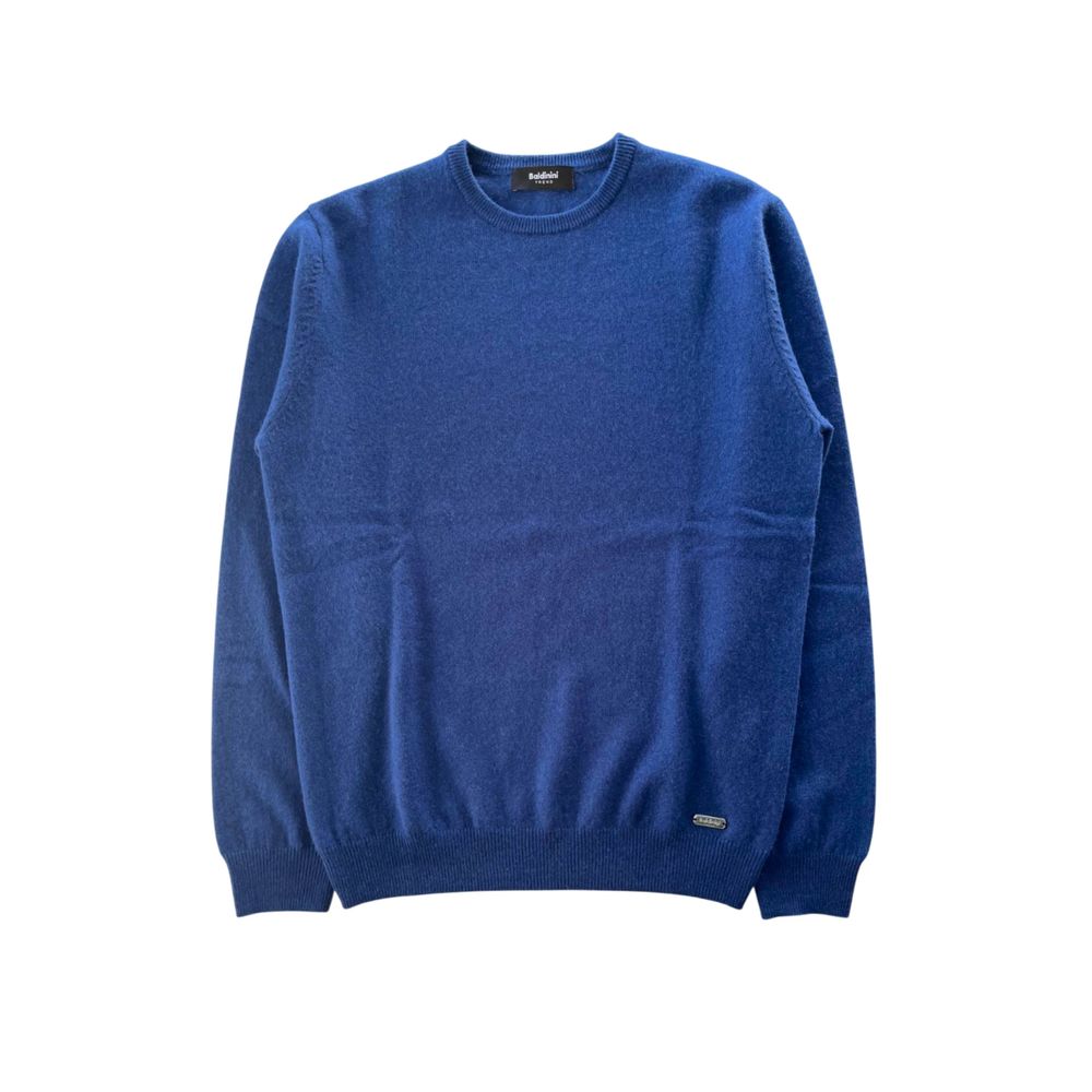 Baldinini Trend Blue Cashmere Sweater - Effortless Style Redefined