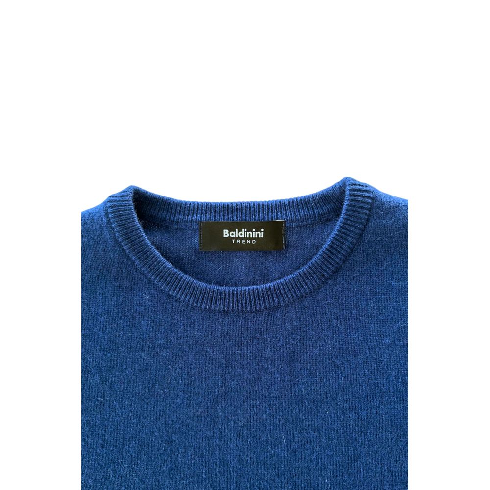 Baldinini Trend Blue Cashmere Sweater - Effortless Style Redefined