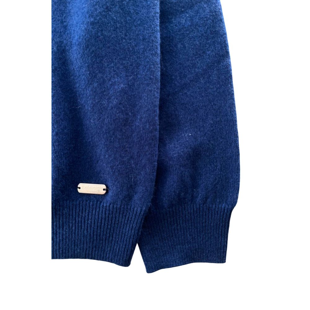 Baldinini Trend Blue Cashmere Sweater - Effortless Style Redefined