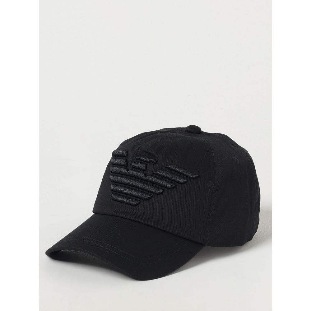 Emporio Armani Black Cotton Cap