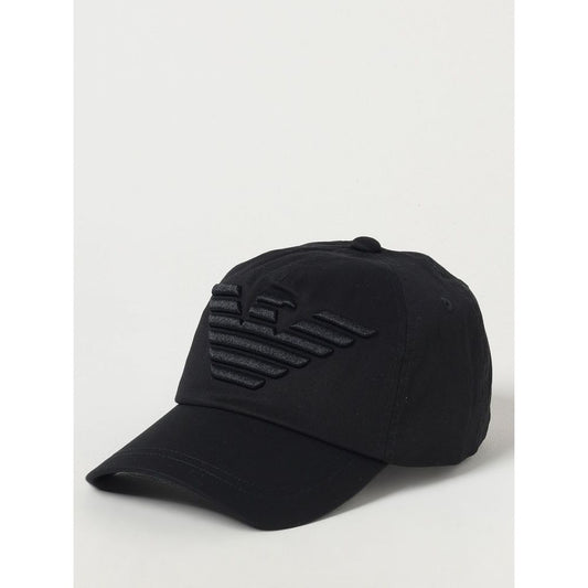 Emporio Armani Black Cotton Cap