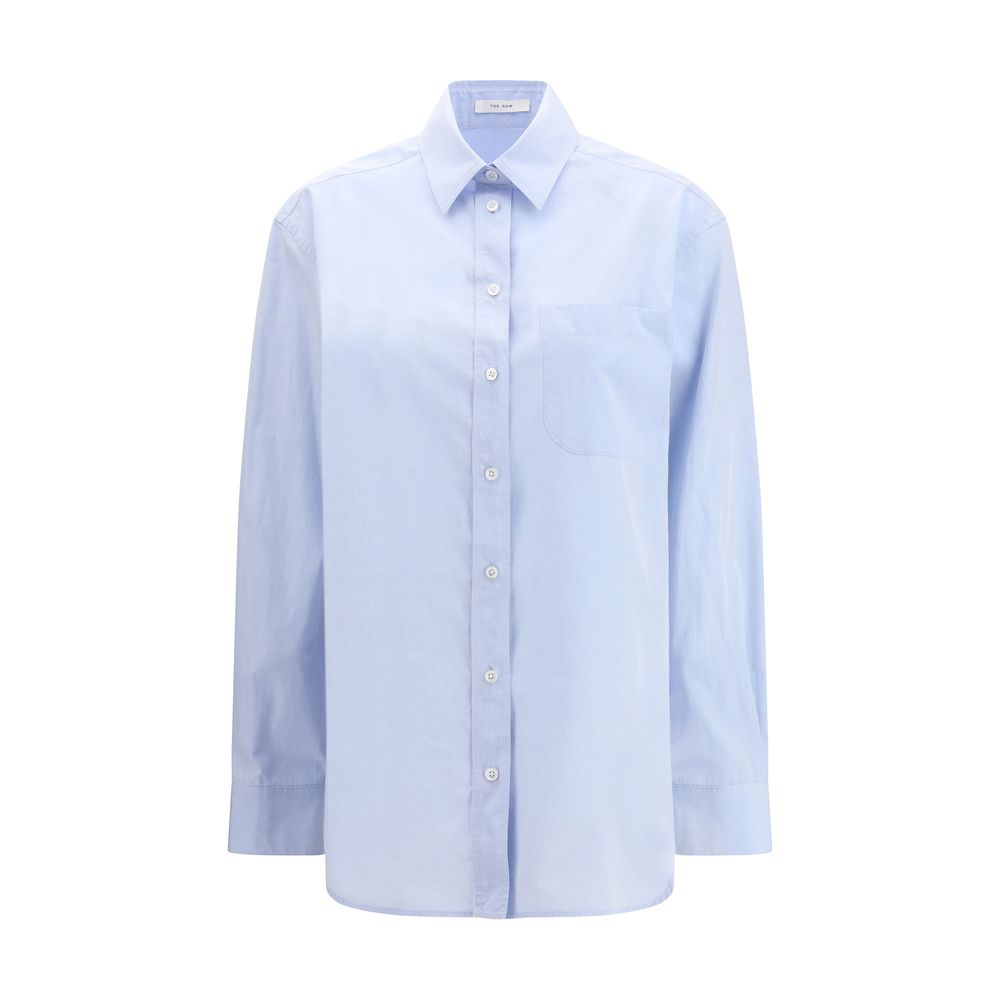 The Metis Shirt by The Row - Light Blue Cotton Elegance