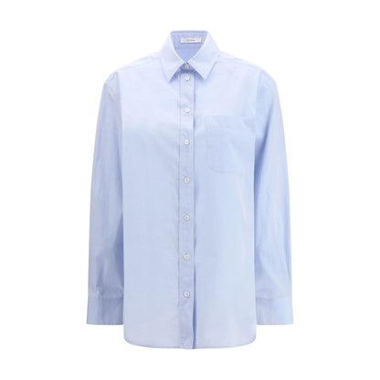 The Metis Shirt by The Row - Light Blue Cotton Elegance