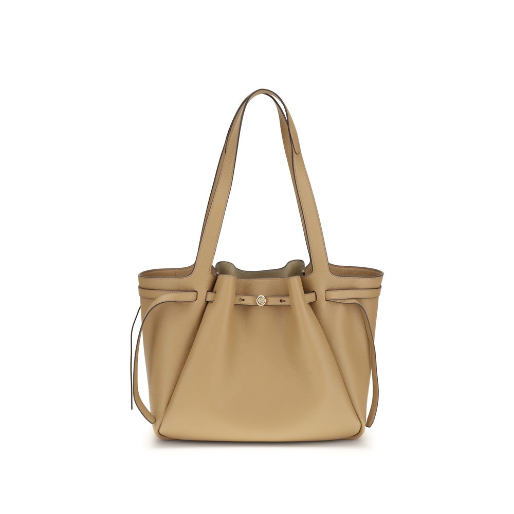 Tory Burch Beige Leather Handbag - The Romy Tote Bag