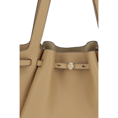 Tory Burch Beige Leather Handbag - The Romy Tote Bag