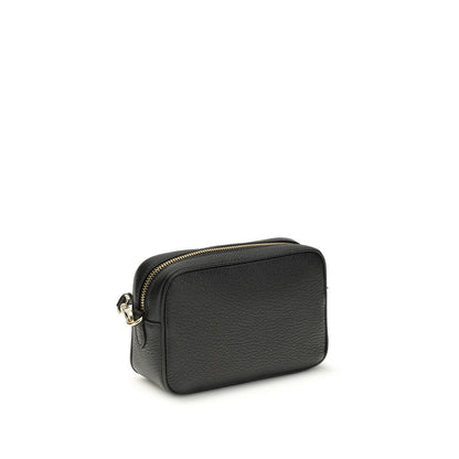 Prada Black Calf Leather Bos Taurus Mini Shoulder Bag