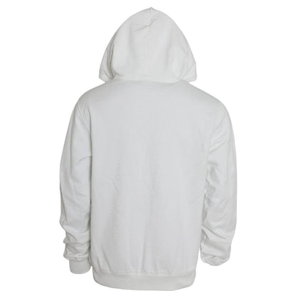 Dolce & Gabbana White Cotton Hooded Pullover Sweatshirt for Men