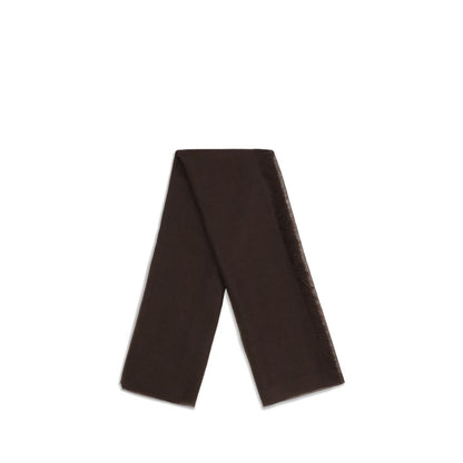 Brunello Cucinelli Brown Cashmere and Silk Scarf