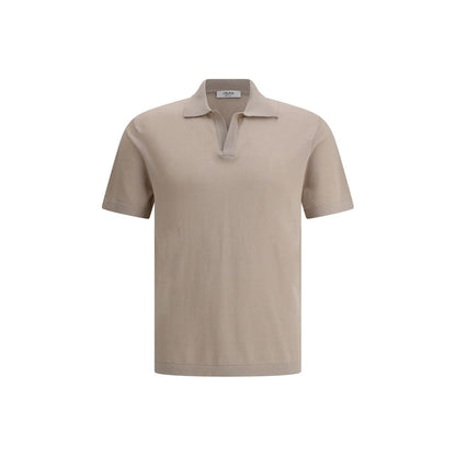 Cruna Beige Cotton Polo Shirt