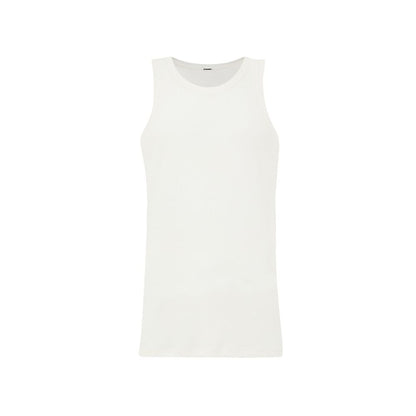 Jil Sander White Cotton Sleeveless Jacket