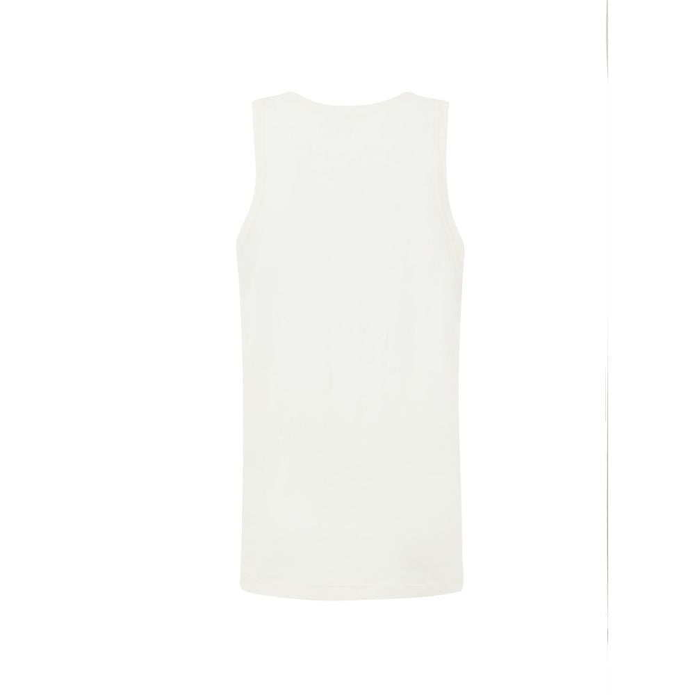 Jil Sander White Cotton Sleeveless Jacket