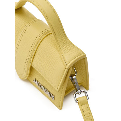 Jacquemus Yellow Hammered Leather Le Mini Bambino Bag