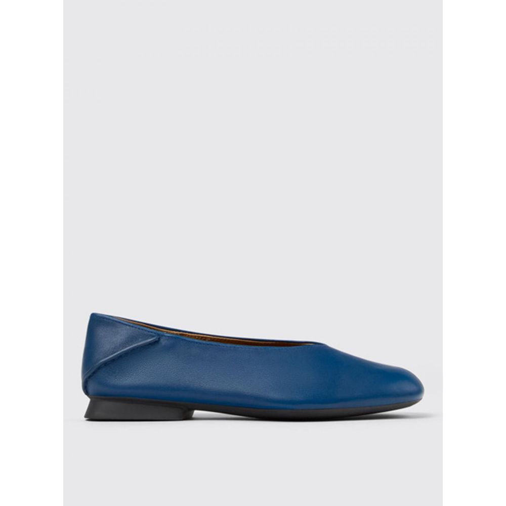 Camper Casi Myra Blue Leather Ballet Flats for Women
